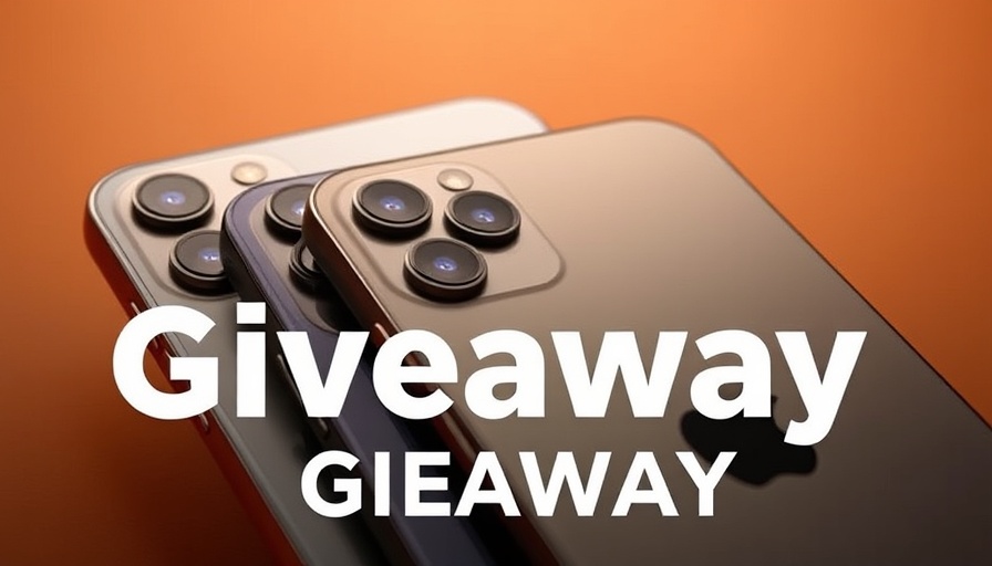 Win Apple's new iPhone 17 Pro; stylish iPhone models on display.