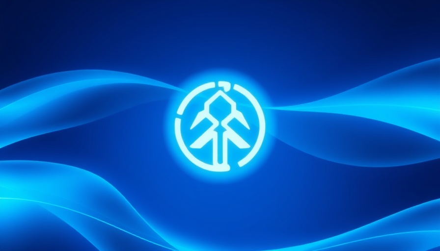 Futuristic abstract symbol representing AI technology acquisition.