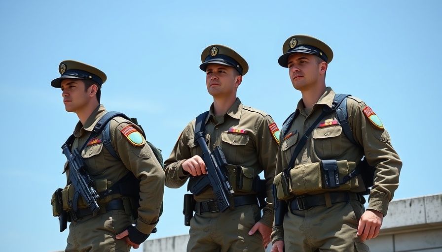 Military personnel on rooftop during government shutdown.