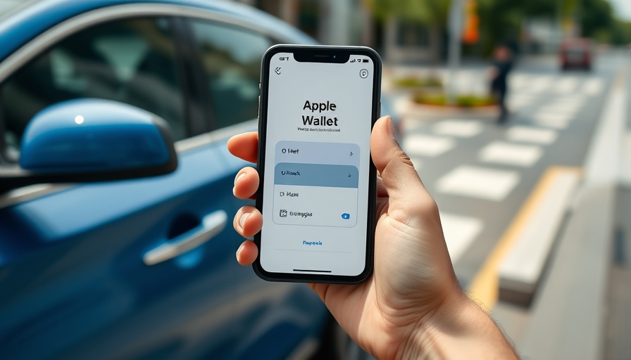 Using Apple Wallet on phone to unlock GM vehicle.