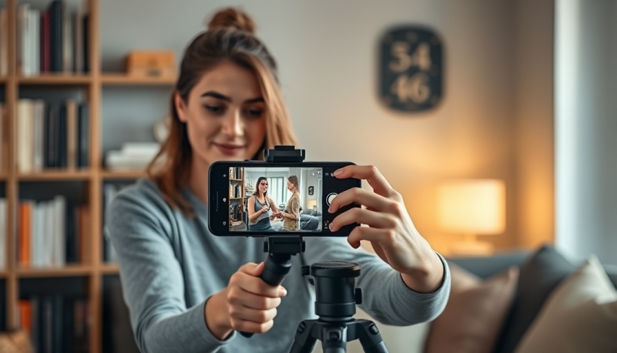 Vlogger creating essential training and development activities video