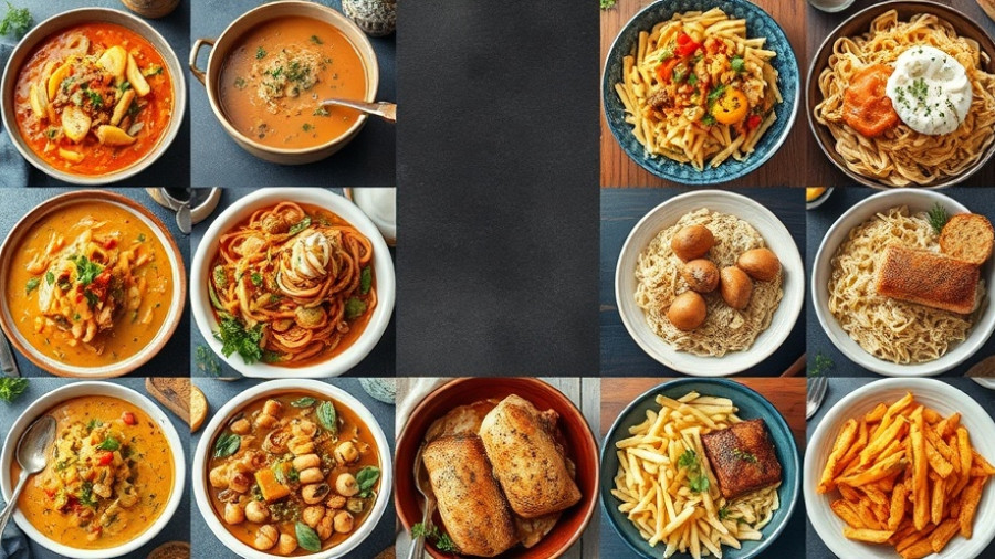 Weekly meal plan for Oct 20, 2025, featuring assorted dishes.