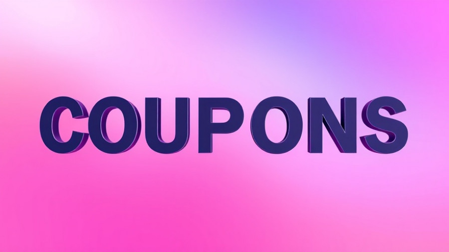Bold 'COUPONS' text with gradient background for TurboTax Discounts October 2025.