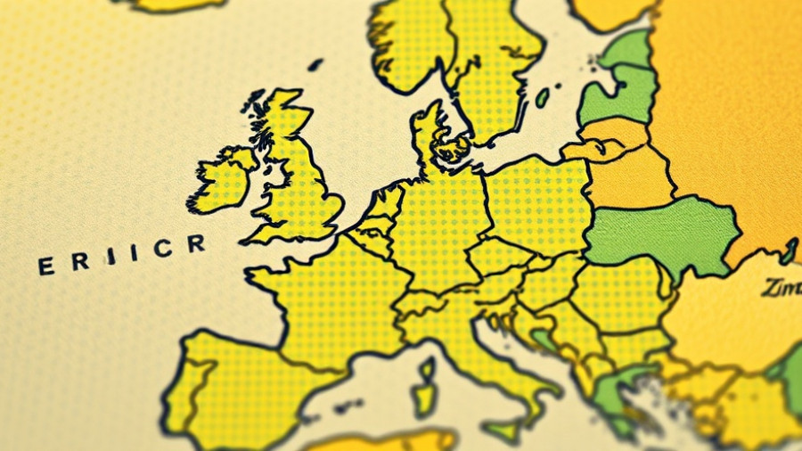 Comic-style European map illustrating far-right influencers' impact on politics.