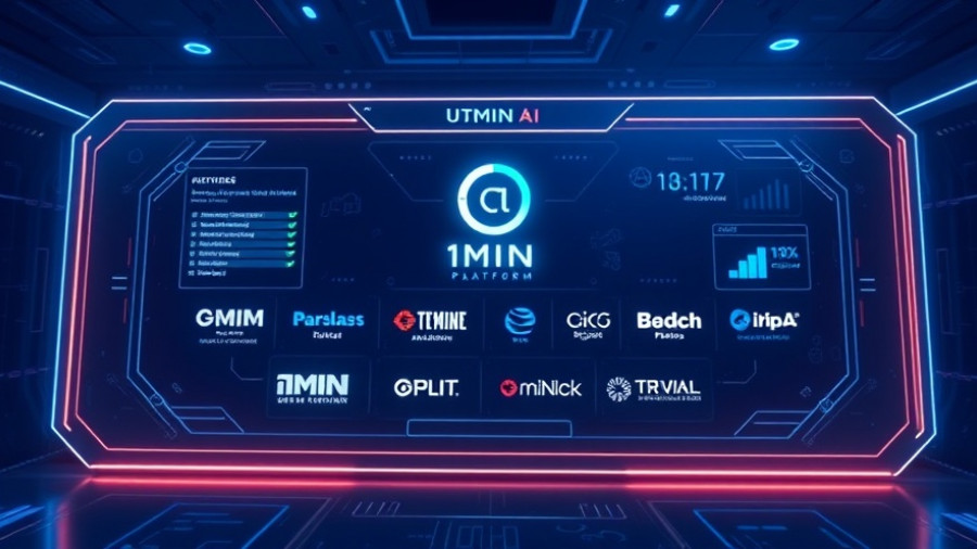 Sleek interface of 1MIN AI all-in-one tool showcasing features.