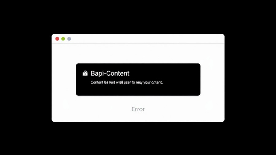 Apple TV outage message displaying content-loading error.