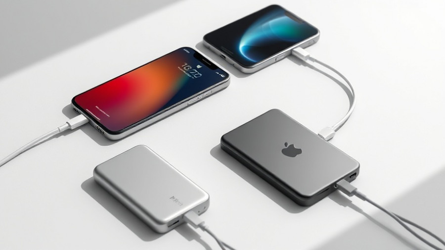 iPhone Air power bank comparison between two sleek models.