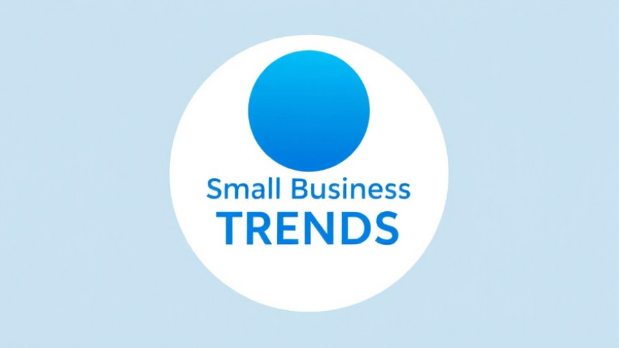 Simple business logo, 'Small Business TRENDS', holiday spending boost for small businesses.