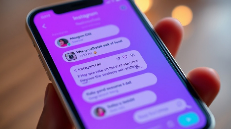 Instagram DMs with vibrant draw feature displayed on smartphone.