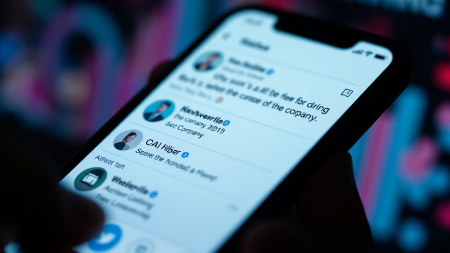 Close-up of social media post highlighting Elon Musk and xAI on a smartphone screen.