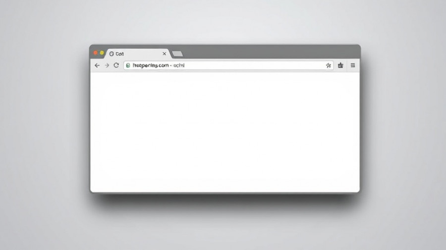 Minimalist browser window highlighting AI browser agent risks.