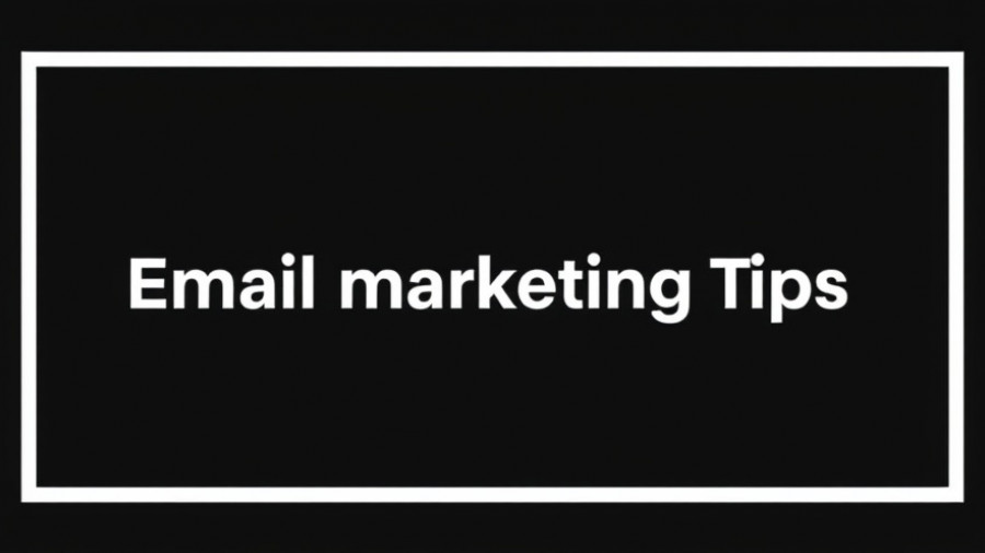 Bold text image on email marketing techniques for open rates.