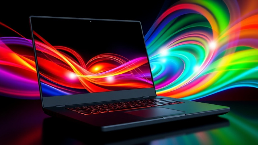 Best Gaming Laptops 2025, sleek design, vibrant display.