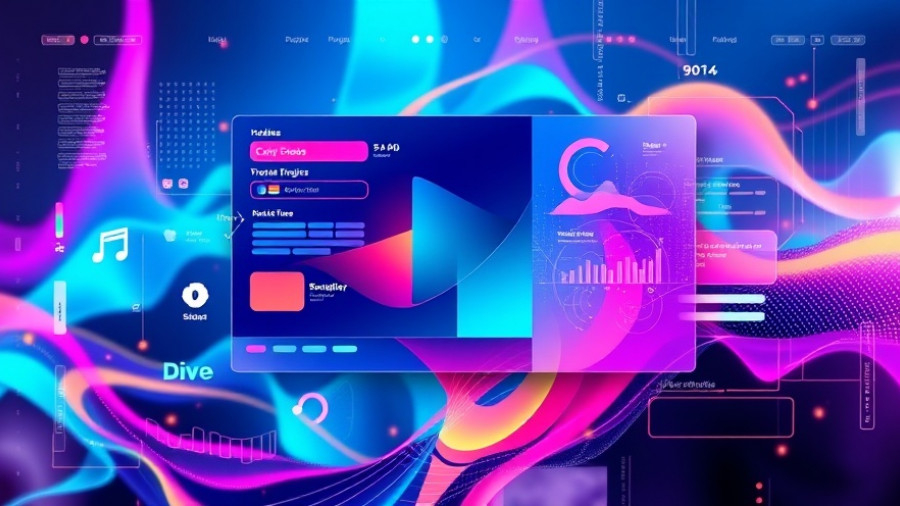 Vibrant AI design model for Canva with layered interface.
