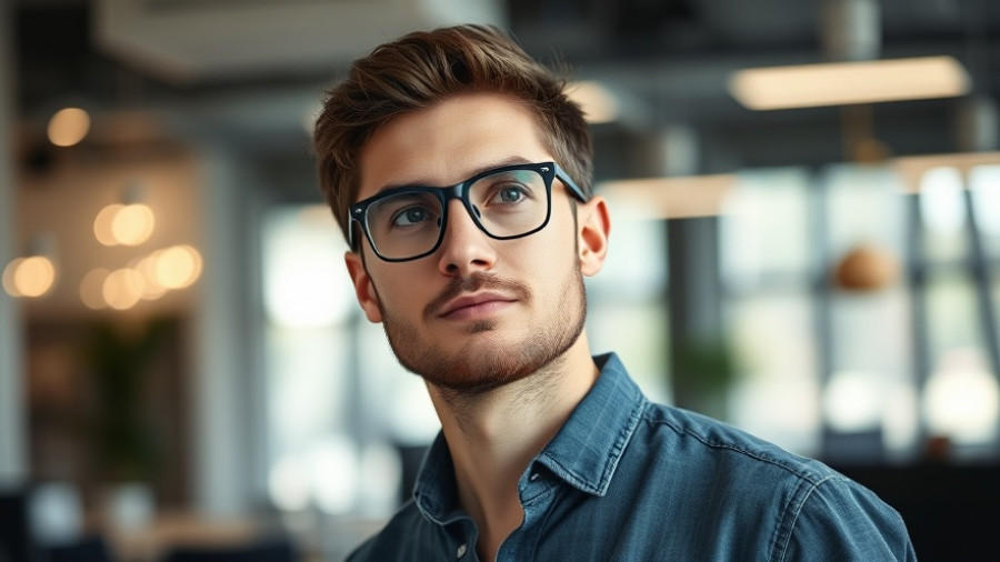 Casual man in tech glasses indoors, OpenAI revenue projections