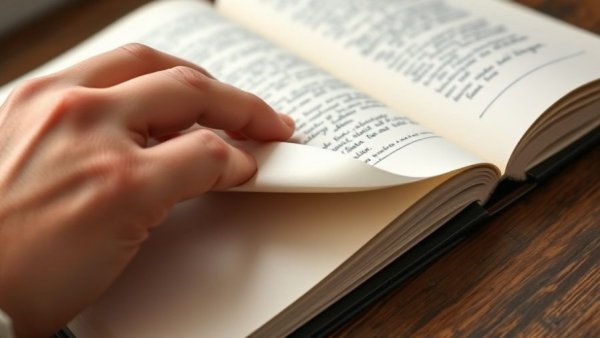 Hand turning page in journal with handwritten notes, representing entrepreneurial journey journaling.