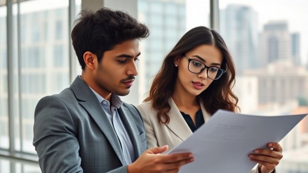Corporate team discussing pre-employment screening importance in a modern office.
