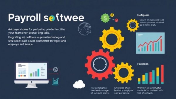 Infographic of the best payroll software for business features.