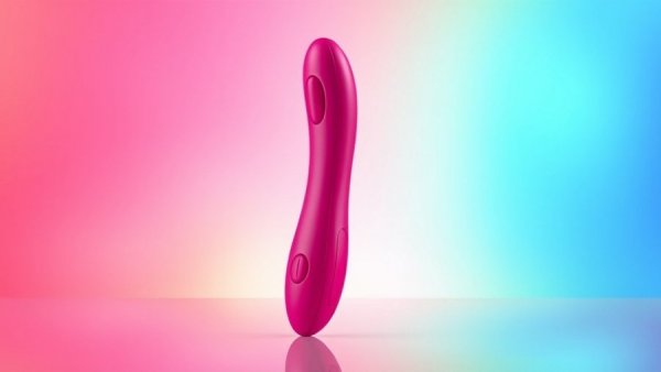 Le Wand Lick 3-in-1 Vibrator on rainbow background