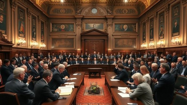 Congress in session discussing the Epstein files bill.