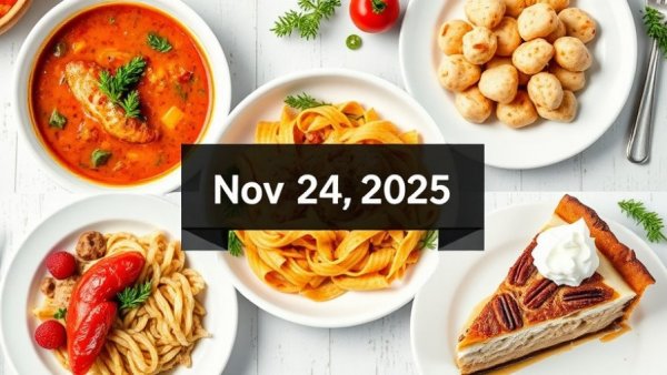 Weekly Meal Plan Nov 24, 2025 featuring diverse hearty meals.
