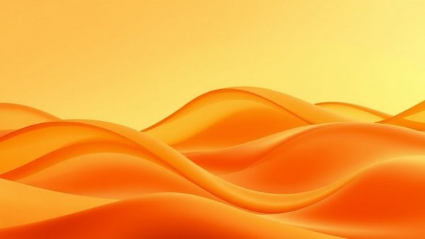 iOS 27 focus on quality improvements with vibrant orange abstract waves.