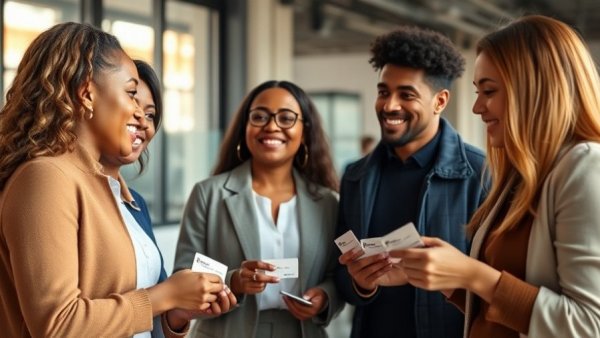 Group meeting discussing customer loyalty programs amidst natural lighting.