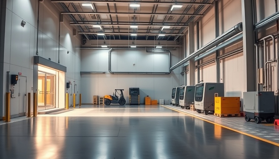 Advanced energy-efficient loading bay technology with modern equipment.