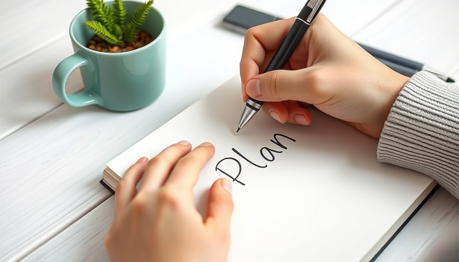 Effective Goal Setting System: Hand writing goals in a notebook.