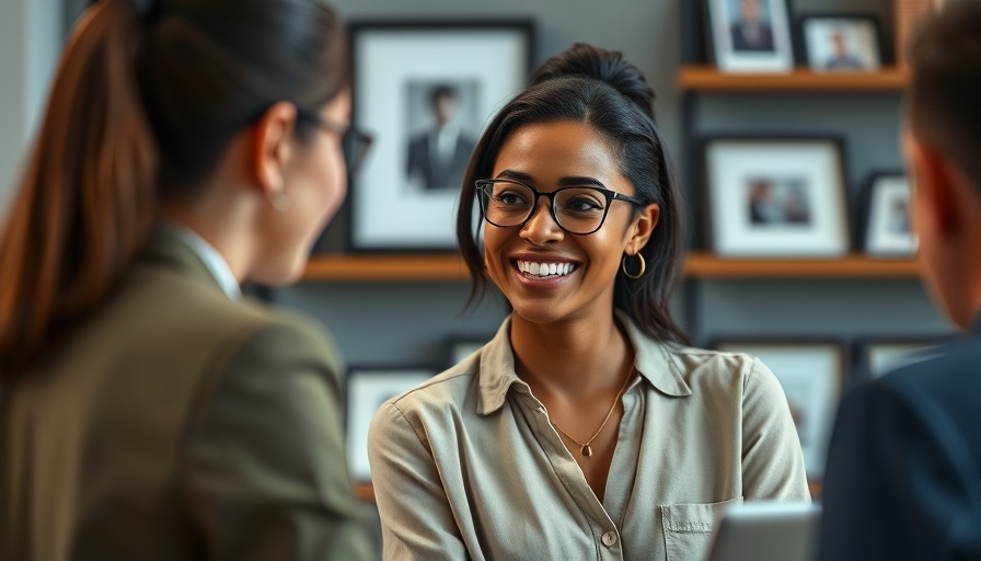 Confident woman in office, smiling, hire a personal assistant effectively