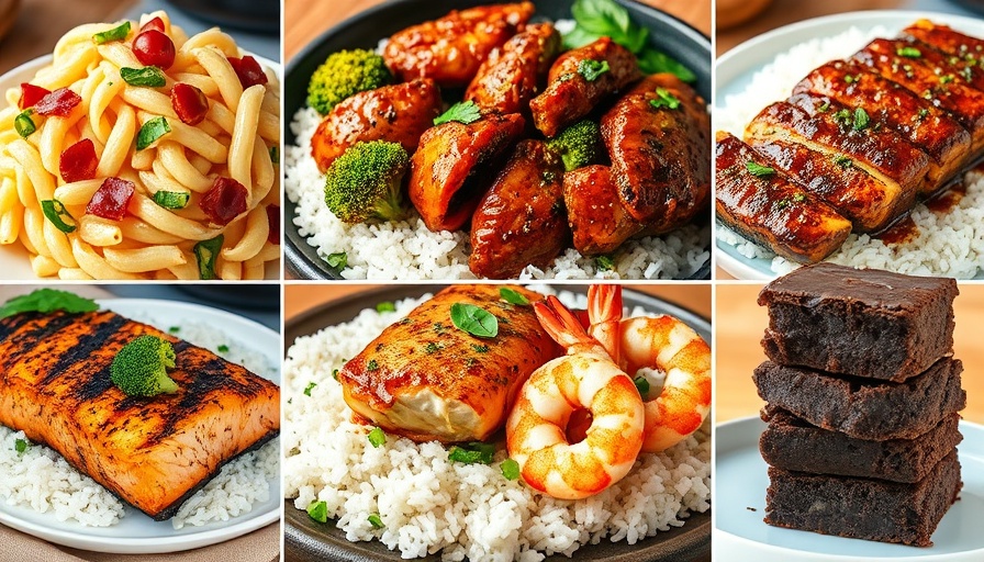 Weekly meal plan August 2025 featuring diverse dishes.