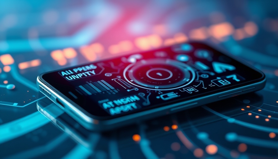 Modern AI model interface on smartphone screen for SwiftUI coding
