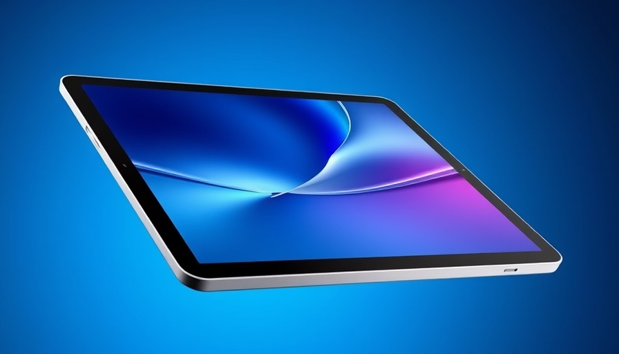 Modern iPad Air showcasing sleek design and features.