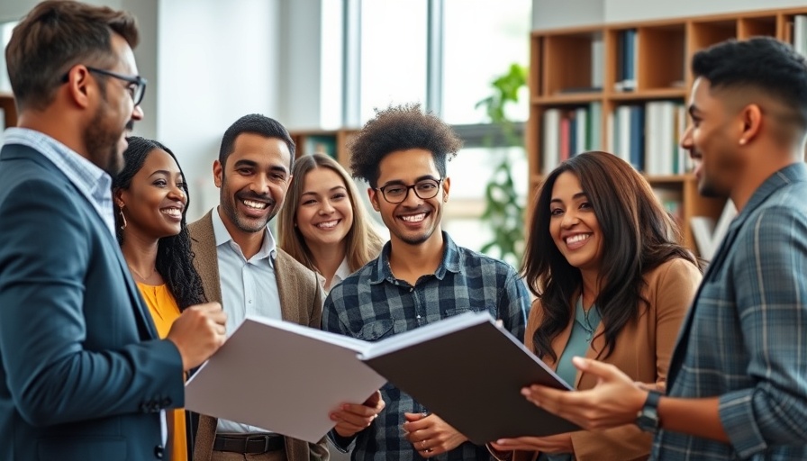Diverse team discussing an effective employee retention plan in modern office