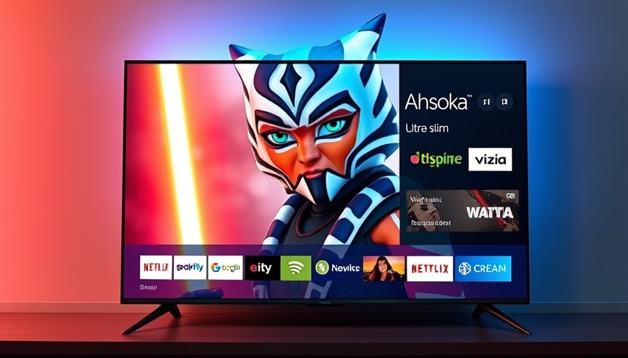 Best cheap TVs 2025: Ultra-slim modern Vizio TV displaying Ahsoka.