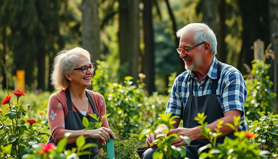 Joyful mature couple gardening, how to maintain a healthy marriage.