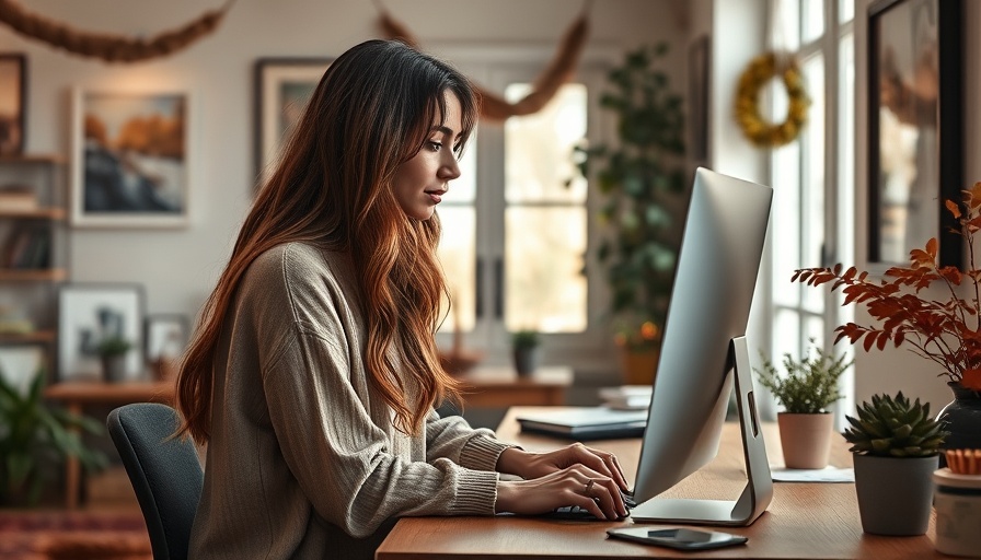 Cozy home office setup, ideal for fall routines for families.