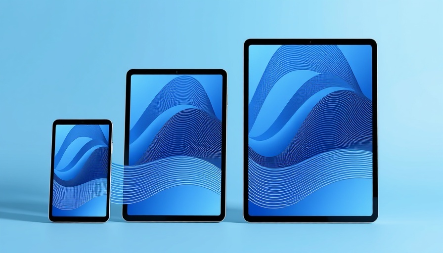 Sleek tablets comparison, iPad vs iPad Air, blue gradient.