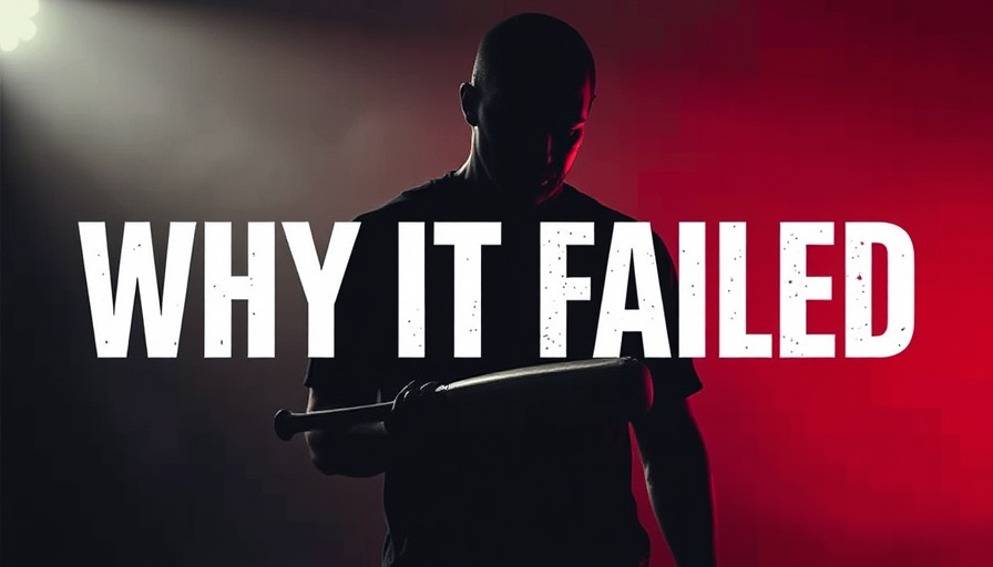 Dramatic silhouette with 'WHY IT FAILED' text about The Walking Dead ratings decline.