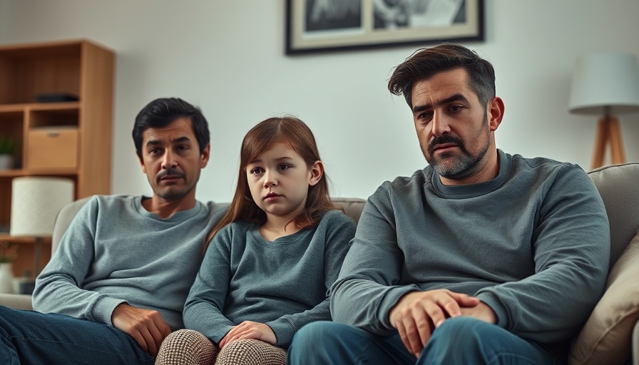 Concerned family discussing gun violence in schools.