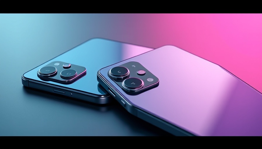 Futuristic smartphone lineup showcasing sleek design.