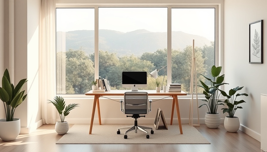 Minimalistic home office for working parents with essentials.