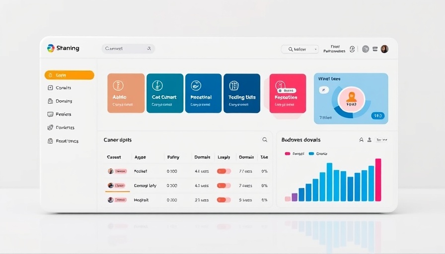 Modern dashboard interface for lifetime website hosting for entrepreneurs.