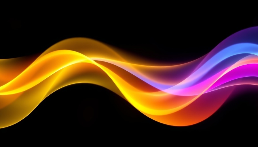 Vibrant abstract wallpaper with colorful gradients for Apple Event Bingo Sheets and Wallpapers