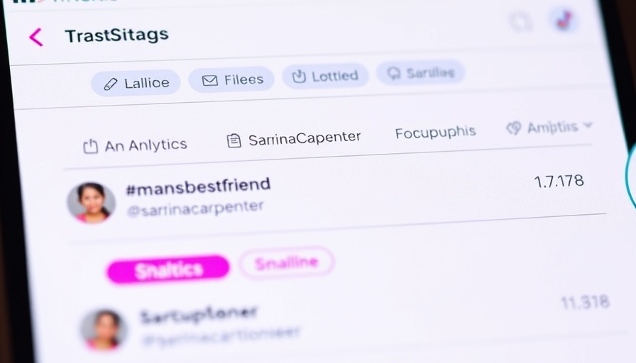 TikTok hashtag trends screenshot for researching social media ad campaign trends.