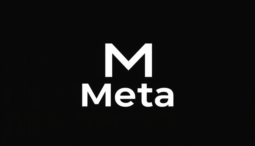 Meta logo on black background reflecting teen safety in AI and VR.