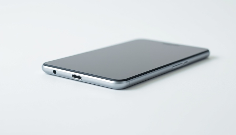 Sleek iPhone Air side view highlighting thin design.