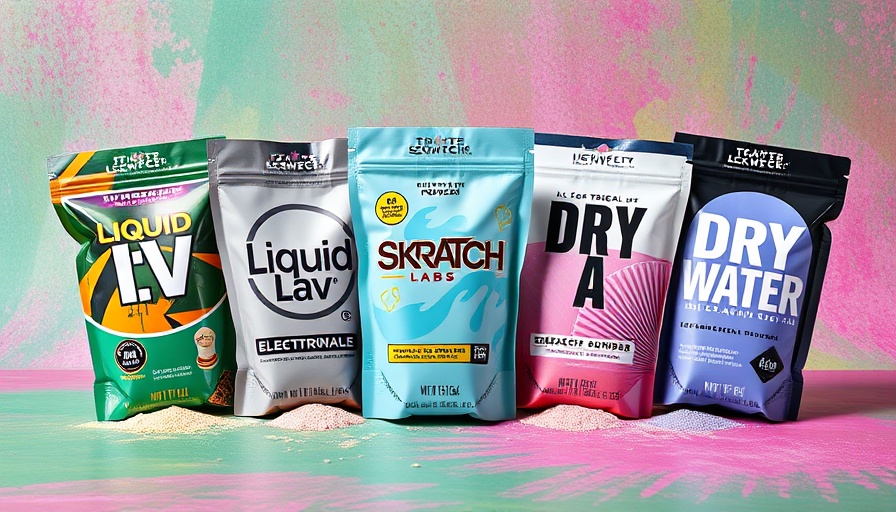 Colorful electrolyte powder packages showcasing the best options.