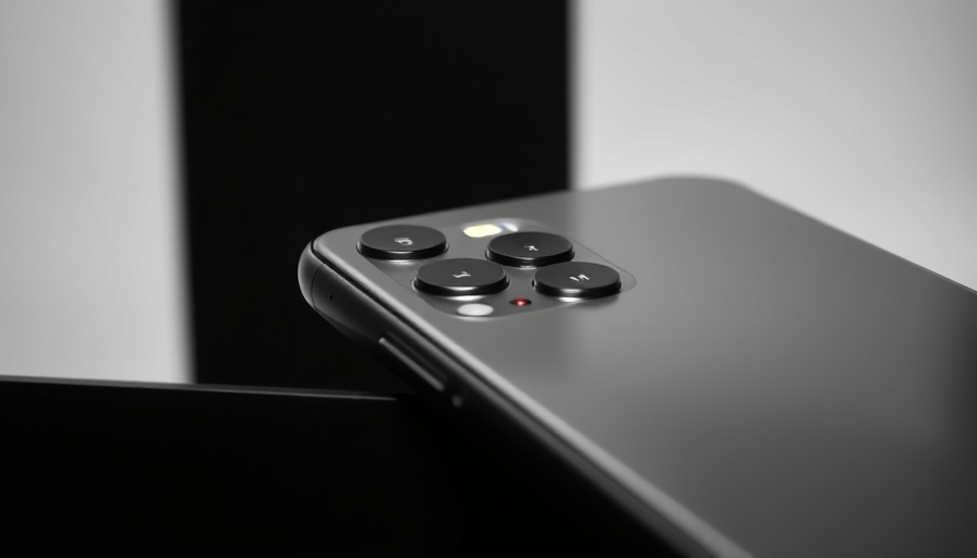 Sleek smartphone design with multiple cameras for iPhone Air vs Pro decision.