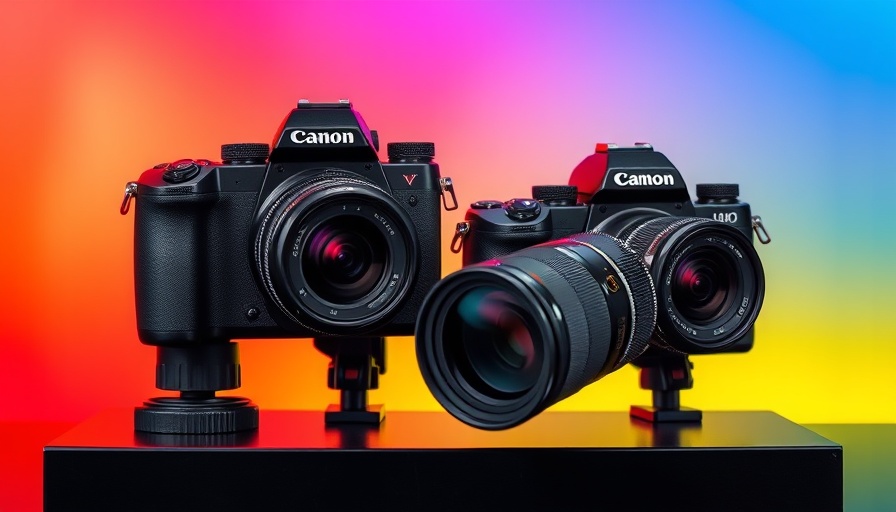 Best Travel Cameras 2025: sleek modern cameras against vibrant backdrop.